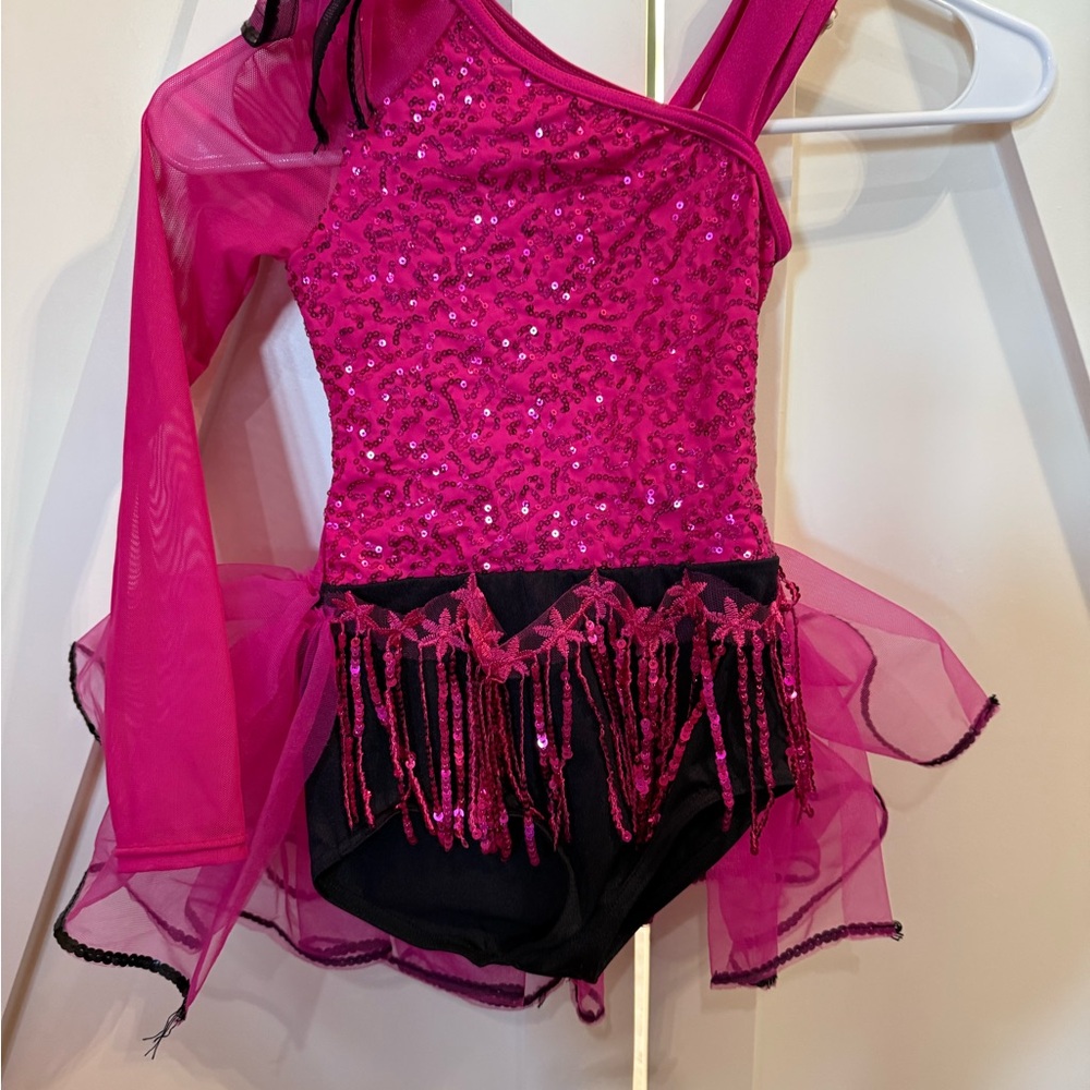 Sparkling Pink and Black Kids Costume